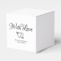 Custom hearts black white Wedding gift