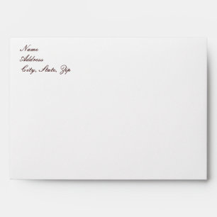 Custom Hearts Lemon Ribbon  Envelopes