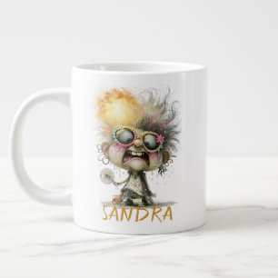 Custom Heat Wave Funny Grumpy Grandma Giant Mug