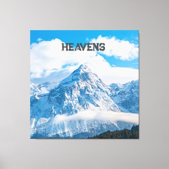 Custom Heavens Text Sky image Stretched  Canvas Print (Front)