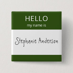 Custom HELLO My Name Is Badge