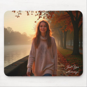 Custom Her Portrait – A Special Gift for Her Mouse Pad