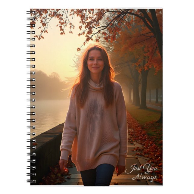 Custom Her Portrait – A Special Gift for Her Notebook (Front)