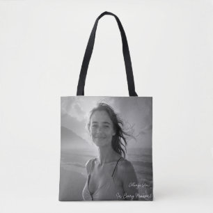Custom Her Portrait – Simple Photo Gift for Her Tote Bag