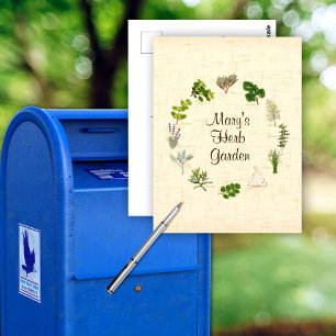 Custom Herb Garden Postcard