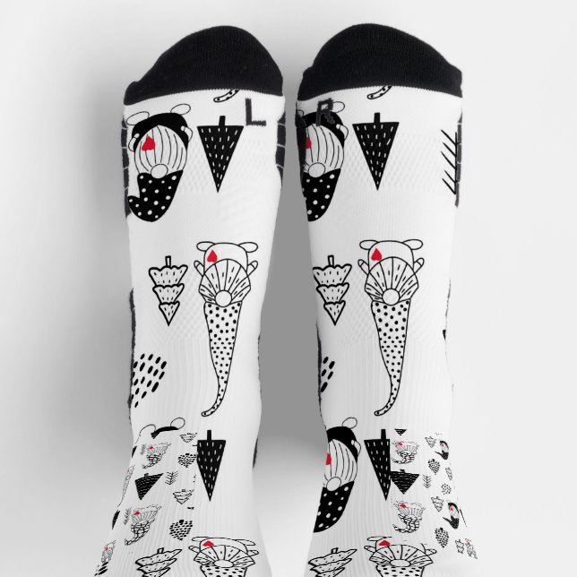 Custom High-Performance Athletic Crew Sock (Top)