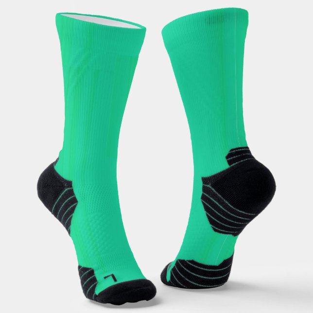 Custom High-Performance Athletic Crew Socks (Angled)