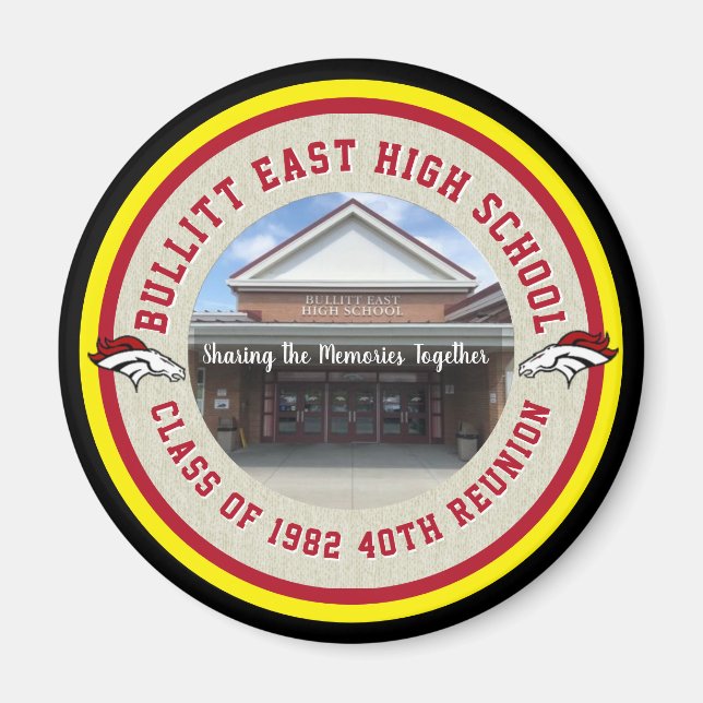 Custom High School Class Reunion Ideas Magnet (Front)