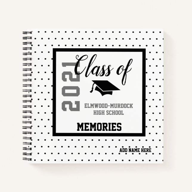 Custom High School Graduation Guest Book (Front)