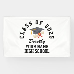 Custom high school graduation party banner