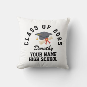 Custom high school graduation party cushion