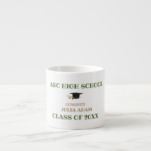 Custom High School Graduation Senior Party Supply Espresso Cup