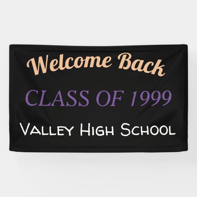 Custom. High School Reunion. Banner (Horizontal)
