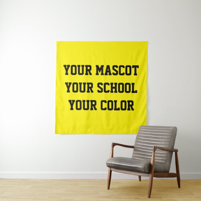 Custom High School Spirt Flag Banner Tapestry (In Situ)