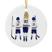 Custom Hockey Ornament