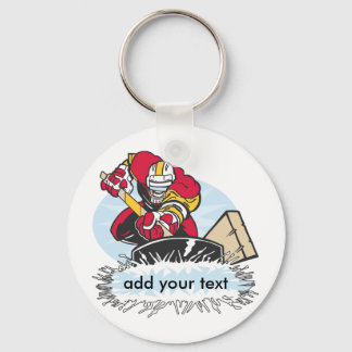 Custom Hockey Player Key Ring