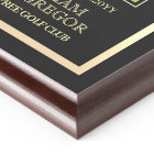 Custom Hole in One Black Gold Photo