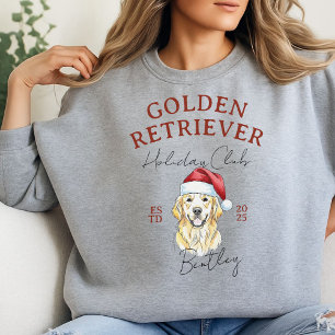 Custom Holiday Club Golden Retriever Sweatshirt