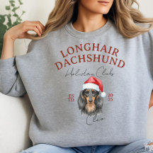 Custom Holiday Club Longhair Dachshund 
