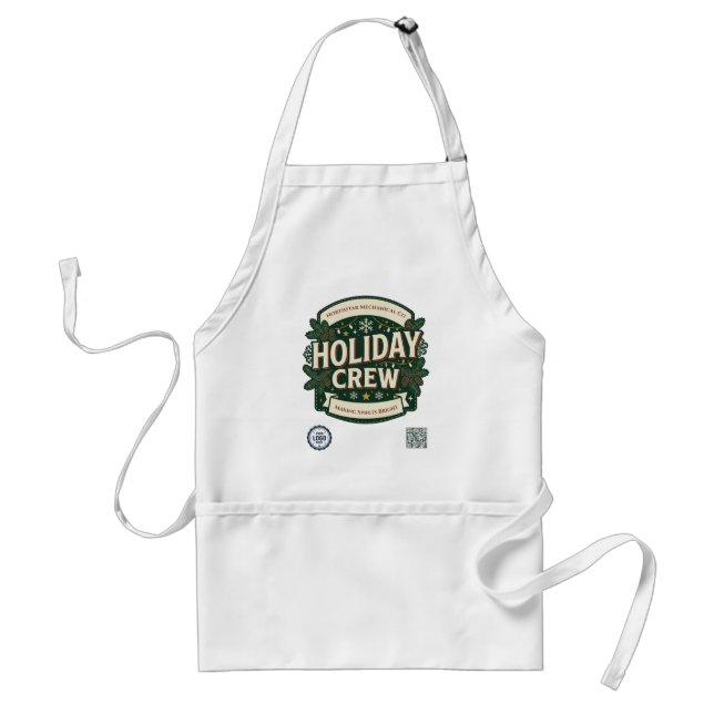 Custom Holiday Crew Company Standard Apron (Front)