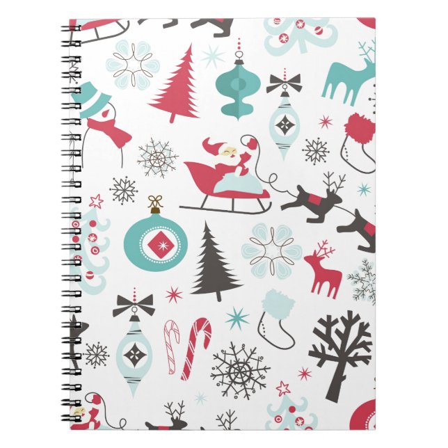 Custom Holiday Merchandise Spiral Notebook (Front)