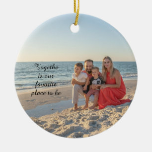 Custom Holiday Ornament – Family Photo Keepsake wi