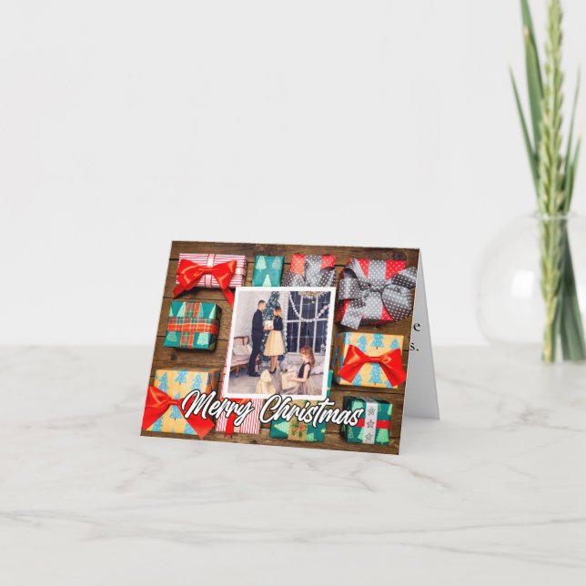 Custom Holiday Photo Template Christmas (Front)