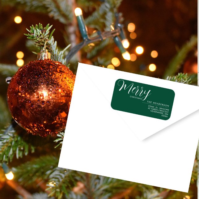 Custom Holiday Return Address Label | Personalised (Creator Uploaded)