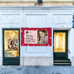 Custom Holiday Sale Retail Discount Promo Store Banner