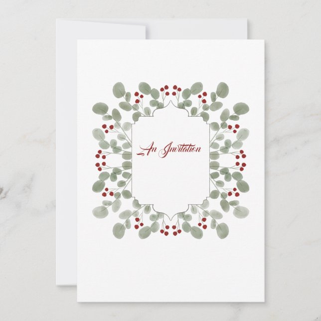 Custom Holiday Save the Date Invitation (Front)
