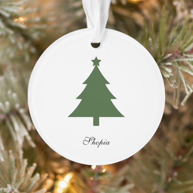 Custom Holiday Tree Decoration With Your Name (Tree)