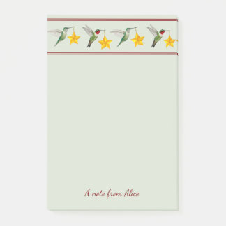 Custom Holidays Hummingbirds Post-it Notes