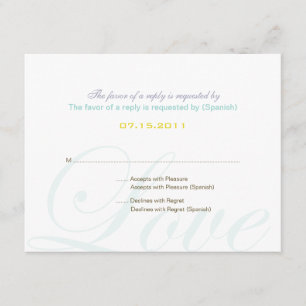 ::custom:Hollyhock & Ampersand Bilingual RSVP Card