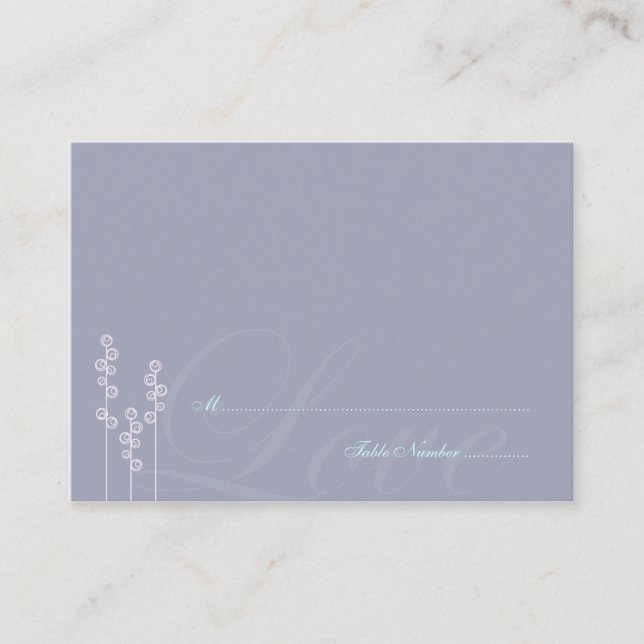 ::custom: Hollyhock & Ampersand Place Card v2 (Front)