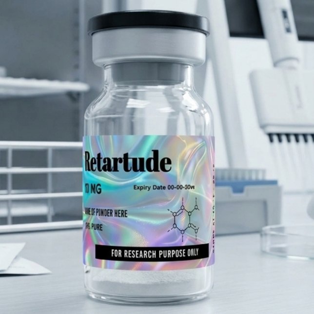 Custom Holographic Peptide  10 ml Vials Labels  (Creator Uploaded)