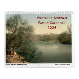 Custom Holy Land Bible Christian Family Calendar