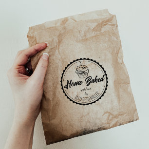 Custom Home Baked Promotional Business Rubber Stamp