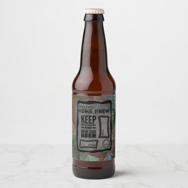 Custom Home Brew Beer Bottle Labels (Front)