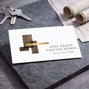 Custom Home Builder Logo Business Card