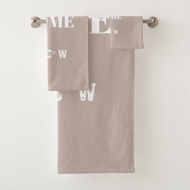 Custom Home Coordinates Bath Towel Set (Insitu)