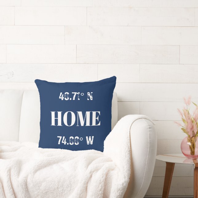 Custom Home Coordinates  Cushion (Couch)