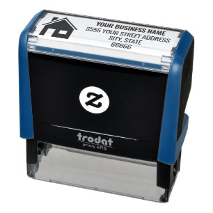 Custom Home Logo Name Address Self-inkimg Stamp