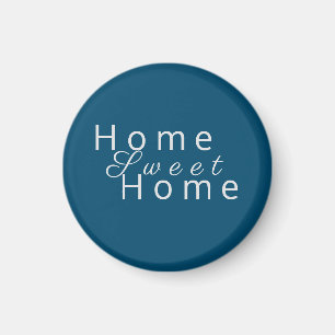 Custom "Home Sweet Home" Ocean Blue Magnet