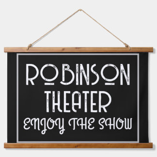 Custom Home Theatre Enjoy The Show Hanging Tapestry