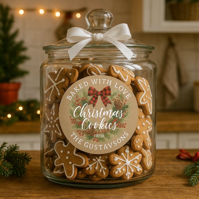 Custom Homemade Christmas Cookies Label Sheet (Creator Uploaded)