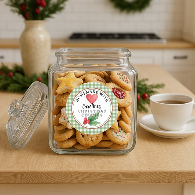 Custom Homemade Christmas Cookies Label Sheet (Creator Uploaded)