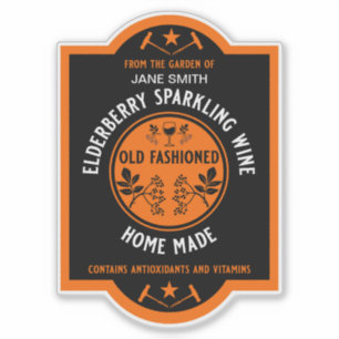 Custom Homemade Elderberry Sparkling 