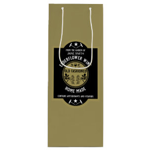 Custom Homemade Elderflower Wine Gift Bag