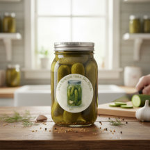 Custom Homemade Garlic Dill Pickles