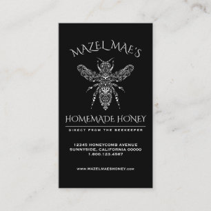 Custom Homemade Honey Business Card